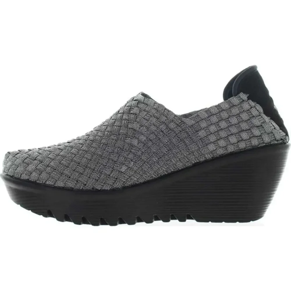 Bernie Mev Gem Wedge Greyish Blue Size 11